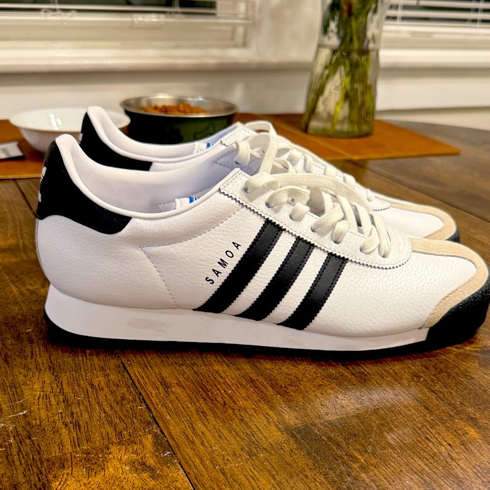 Adidas Samoa White with Black Accents